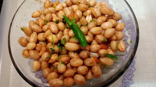 ಹಸಿ ಕಡಲೆ ಬೀಜ ನೆನಸಿ ಮನೆ ಮದ್ದು ಮಾಡಿ I healthy groundnut recipe in kannada with English subtitles.