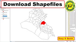 How To Download Shapefile For Free | Shapefile for country City , Study Area |Download Shapefile