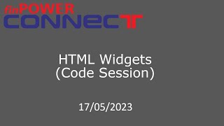 48. HTML Widgets (Code Session)