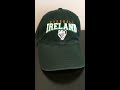 baseball ireland green cap with adjustable strap and buckle