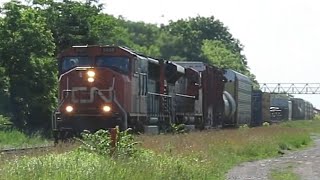 Dual EMD! CN 422 on Mile 43.14 Grimsby Subdivision