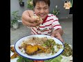 eating burmese style fermented fish and tea leaf salad ငပိရည်တို့စရာအစုံ လက်ဖက်သုပ်