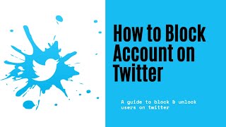 How to block account on twitter without them knowing (2021)| twitter block/unblock settings