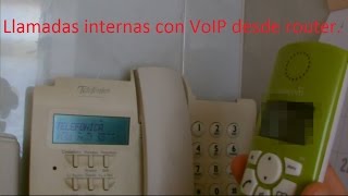 Como realizar llamadas internas teniendo VoIP en casa.