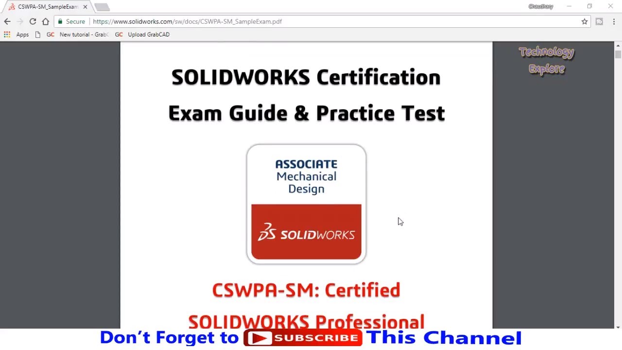 How To Prepare For CSWP Exam Of SolidWorks Tutorial Step By Step - YouTube