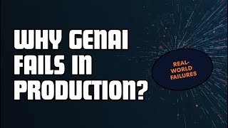 Why 90% of Generative AI Projects Fail in Production? #GenerativeAI #GenAI #AIInProduction #LLMOps