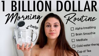 Trying the 1 BILLION DOLLAR Morning Routine for a week