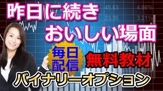 バイナリーオプション【1分】昨日に続き、おいしい場面 2016.7.21 榊原雅夫