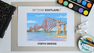 Sketching Scotland - Learn to Draw The Forth Bridge - Ep.1