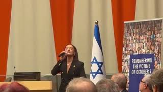 Eden Golan performs October Rain at UN headquarters |EurovisionFun