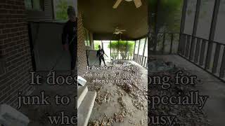 This porch has so much potential, now! #junkremoval #asmr #cleaning #timelapse #october