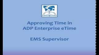 EMS Supervisor Login and Time Approvals - JAVA