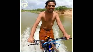 அவர் தனது CYCLE🚴 இங்கே ஓட்டினார்😱 !#shorts