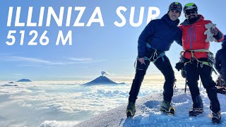 Climbing Illiniza Sur with a View of the active Cotopaxi - 5248m | 4K | Ecuador