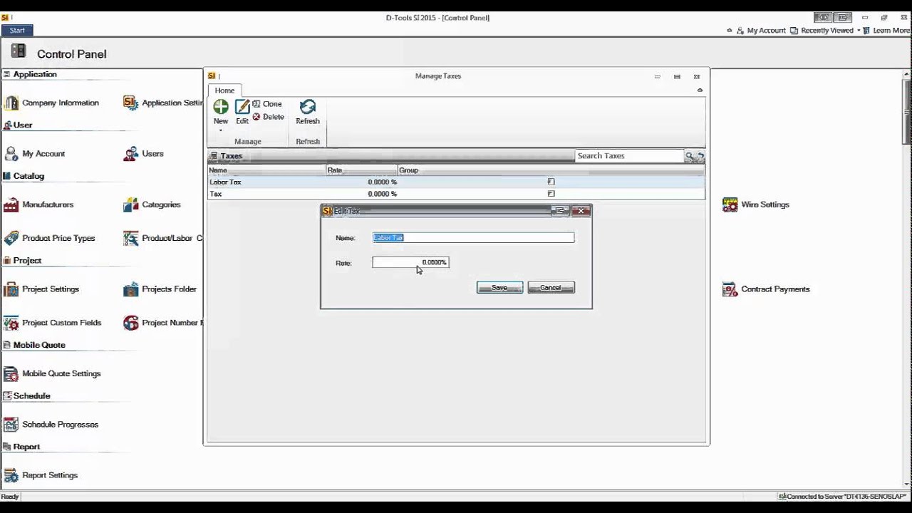 Tax Settings Youtube