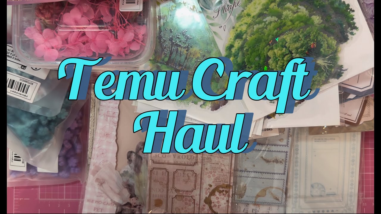 Temu Craft Haul Youtube
