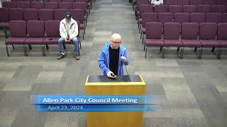 Allen Park City Council Meeting - April 23, 2024