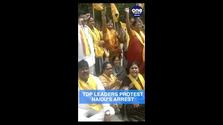 N Chandrababu Naidu arrest: TDP leaders stage a protest against the arrest | Oneindia news #shorts