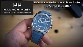 Mauron Musy MU03 Armure 300m No Rubber Gaskets - Swiss Crafted Grade 5 Titanium - Swiss Independent