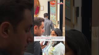 #SalmanKhan and #ArpitaKhan Sharma seen in #Delhi, making every moment #special with their #charm!