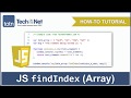 How to use the JavaScript findIndex (Array method)