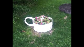 How To Make a Flower Planter from Old Tire