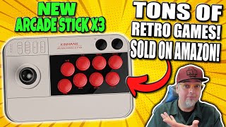 ALL The RETRO Games & SOLD On AMAZON! NEW Kinhank Arcade Stick X3 Super Console REVIEW!