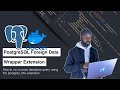 How to run a cross database query using the postgres fdw extension.