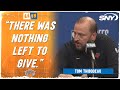 Tom Thibodeau reacts to disappointing end to Knicks' season, making the leap next season | SNY