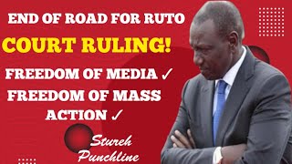 Ruto Gachagua In Panic! |Court Rule Media Free To Live Coverage Mass Action