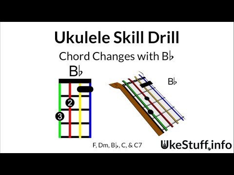 Ukulele Skill Drill: Chord Changes With B-Flat - YouTube