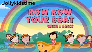 @Jollykidstime03 Row row row your boat rhymes lyrics for class 1 and nursery rhymes for #lkg #ukg