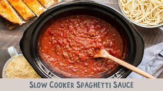 🍅 Slow Cooker Spaghetti Sauce: Rich, Flavorful, and Perfectly Homemade! 🍝✨