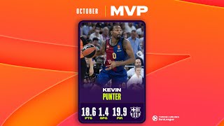 Kevin Punter | October MVP |2024-25  Turkish Airlines EuroLeague