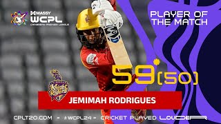 Jemimah Rodrigues FIRES the Knight Riders into the Final! | CPL 2024