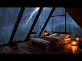 Sounds Rain and Thunder on Window ⛈ Beat Insomnia, Relax, Study, Reduce Stress, Natural White Noise