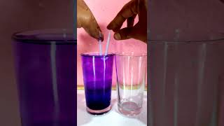 Water Vs Blue colour Amazing science experiment 😃😃.MR INDIANA HACKAR.#Short