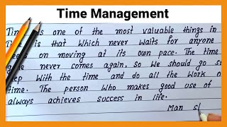 How to write essay on Time Management  Simple english essay on Time Management Essay Time Management