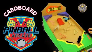 DIY Pinball Machine | How to make pinball game from Cardboard