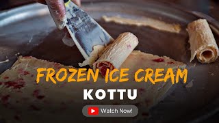 Frozen Roll Ice Cream Kottu @ Frosty Roll | One Gallr Face Colombo | Restaurant #icecreamroll