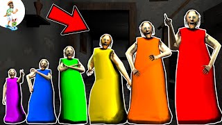 Rainbow Granny (red, orange, yellow, green, blue) ★ funny horror animations granny parody
