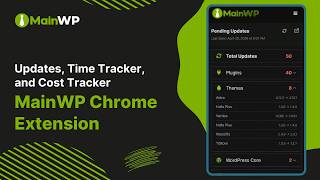 MainWP Chrome Extension: Updates, Time Tracker, and Cost Tracker