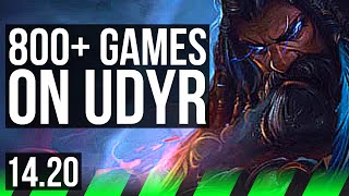 UDYR vs TEEMO (JGL) | 6/1/10, 800+ games | NA Master | 14.20