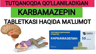 KARBAMAZEPIN TABLETKASI HAQIDA MA'LUMOT. KARBAMAZEPIN INSTRUKSIYASI. #KARBAMAZEPIN #КАРБАМАЗЕПИН