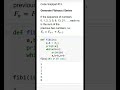 How to Generate a Fibonacci Series in Python #coding #pythontutorial #trending #python