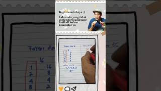 Cara mencari faktor dari suatu bilangan #matematikasd #trikmatematika #faktorisasiprima