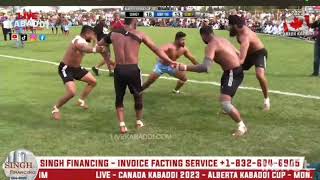 Gurwinder Ghanga top Stops - Canada kabaddi Cup - Alberta kabaddi Cup 2023 #kabaddi