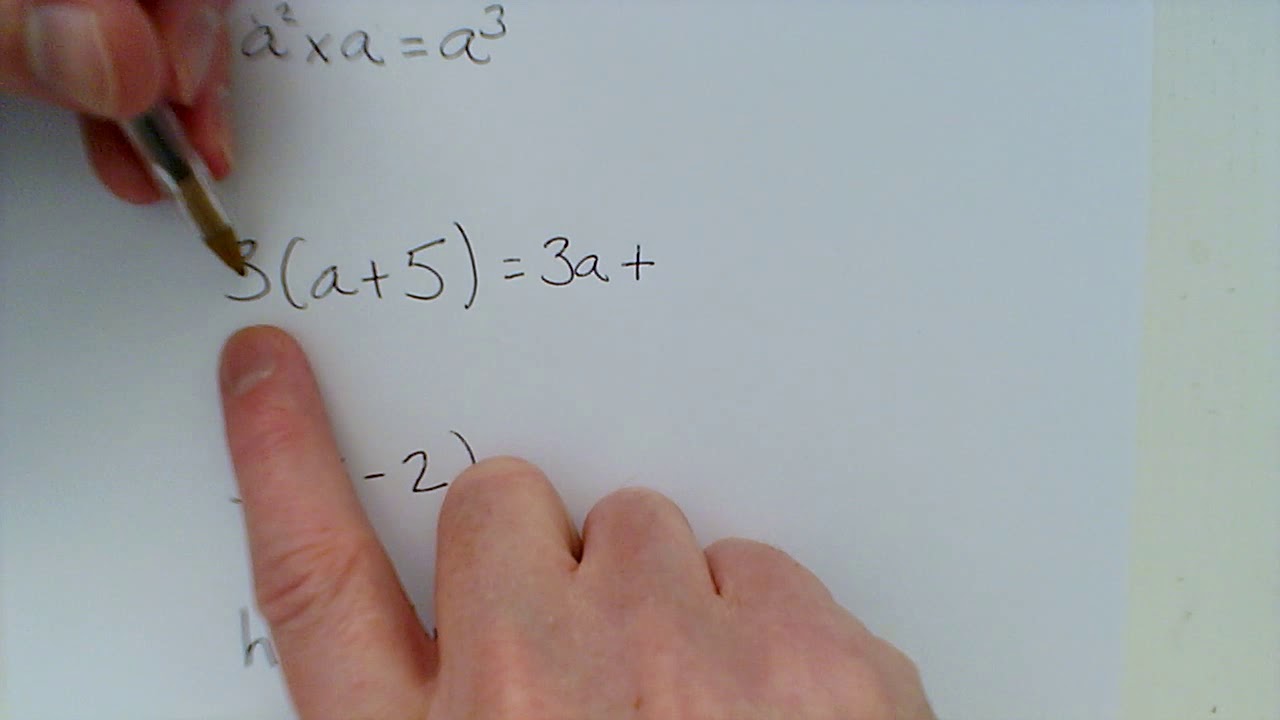 Expanding Single Brackets - YouTube