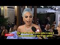 Lady Gaga talks Cher and Céline Dion at Golden Globes Red Carpet