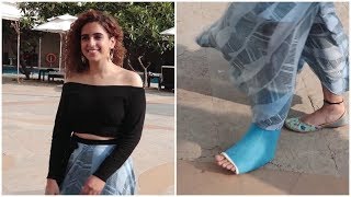 Sanya Malhotra suffers foot injury